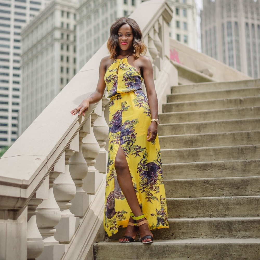 Guess backless maxi dress